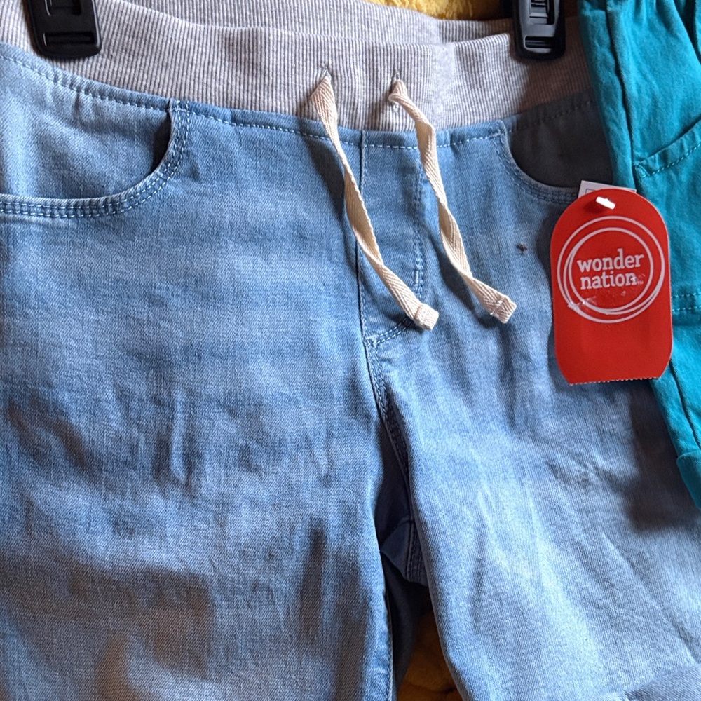 wonder nation, pull-on shorts with front pockets